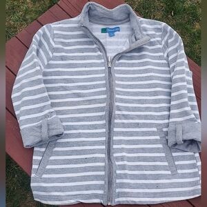 Women's Cottonwood Cayon Striped Zip-up Top